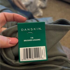 Danskin Brushed Legging in olive green